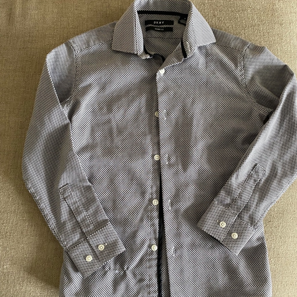 Boys button down DKNY shirt